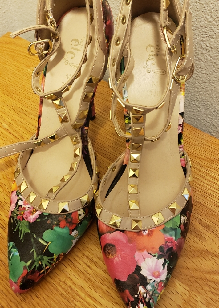 Floral High Heels